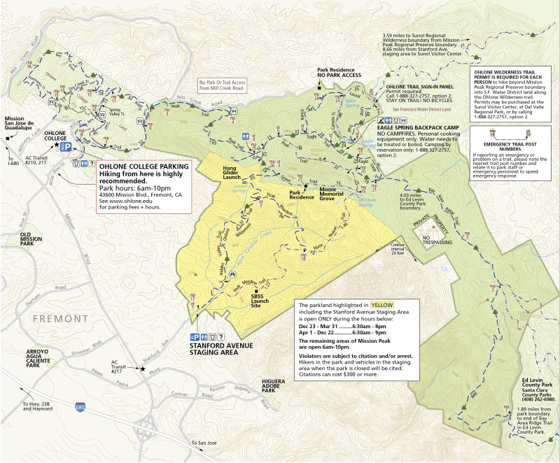 Mission Peak Map