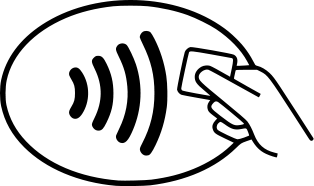 icono de toque para pagar