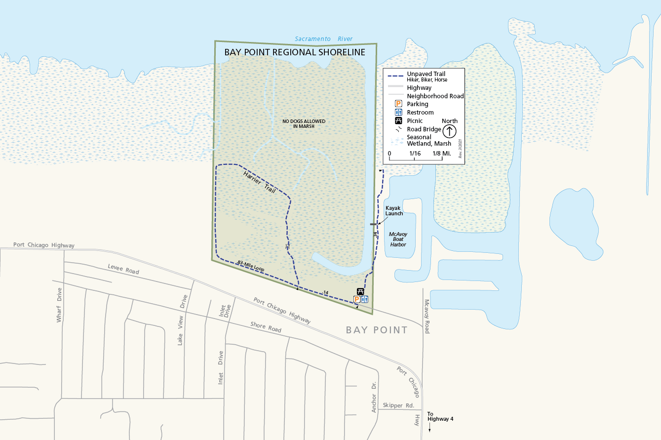 Bay Point Regional Shoreline map