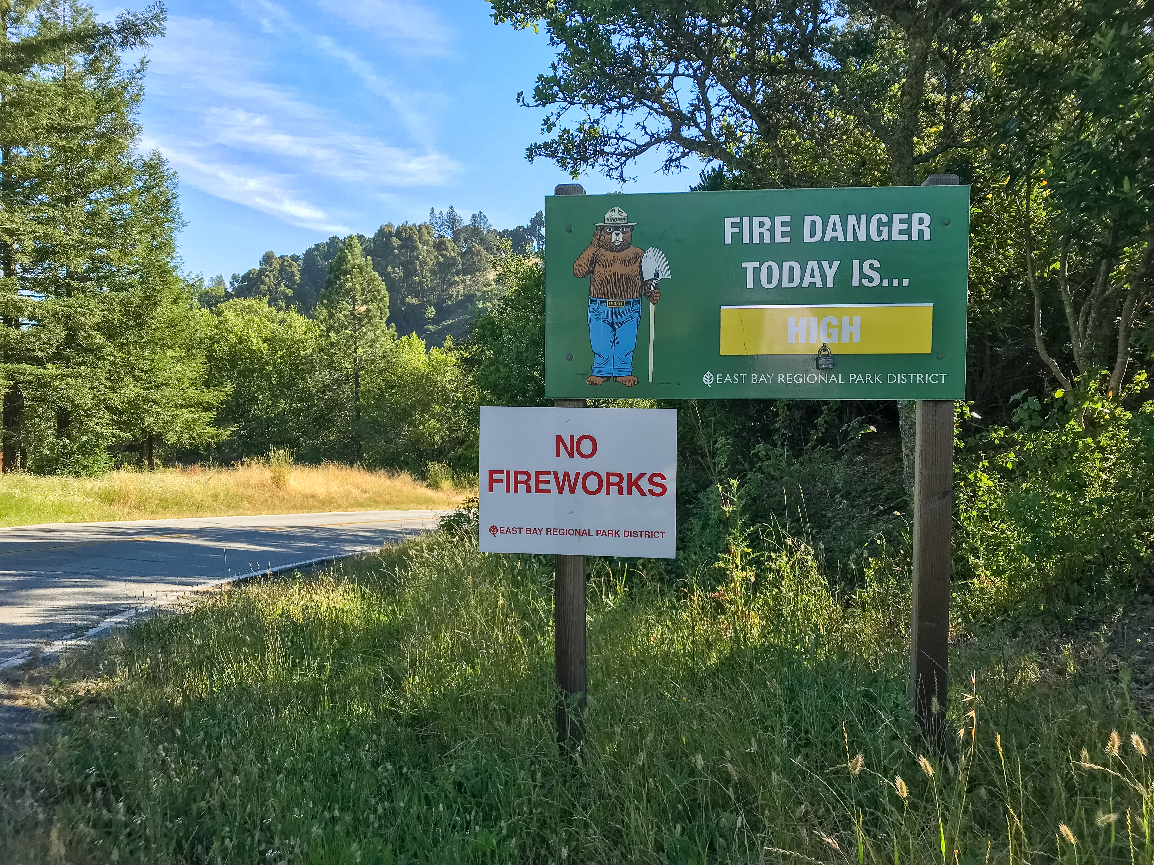 Fire Warning Information East Bay Parks, Are Fire Pits Allowed In Oakland Ca