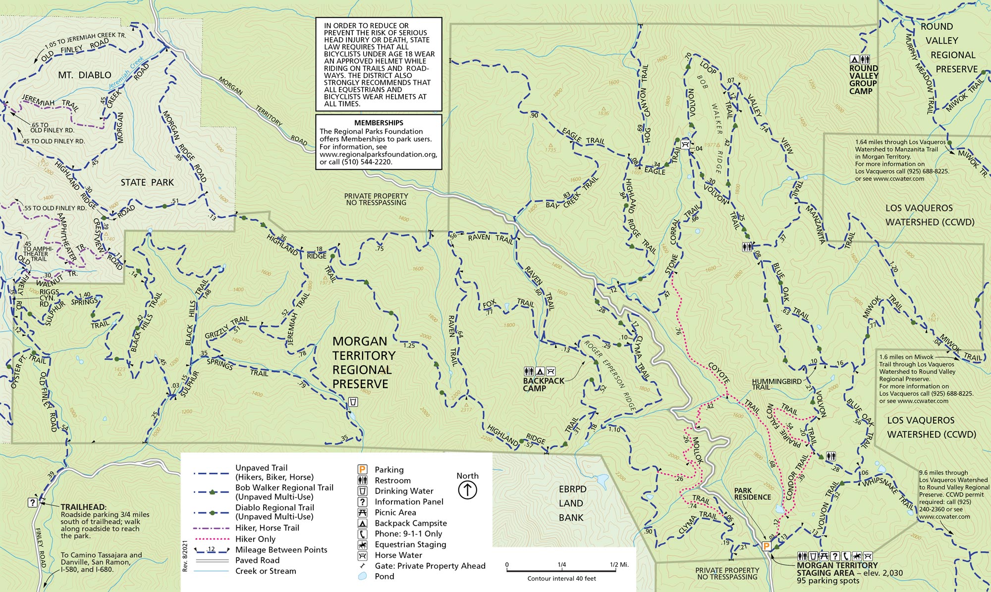 Map of Morgan Territory