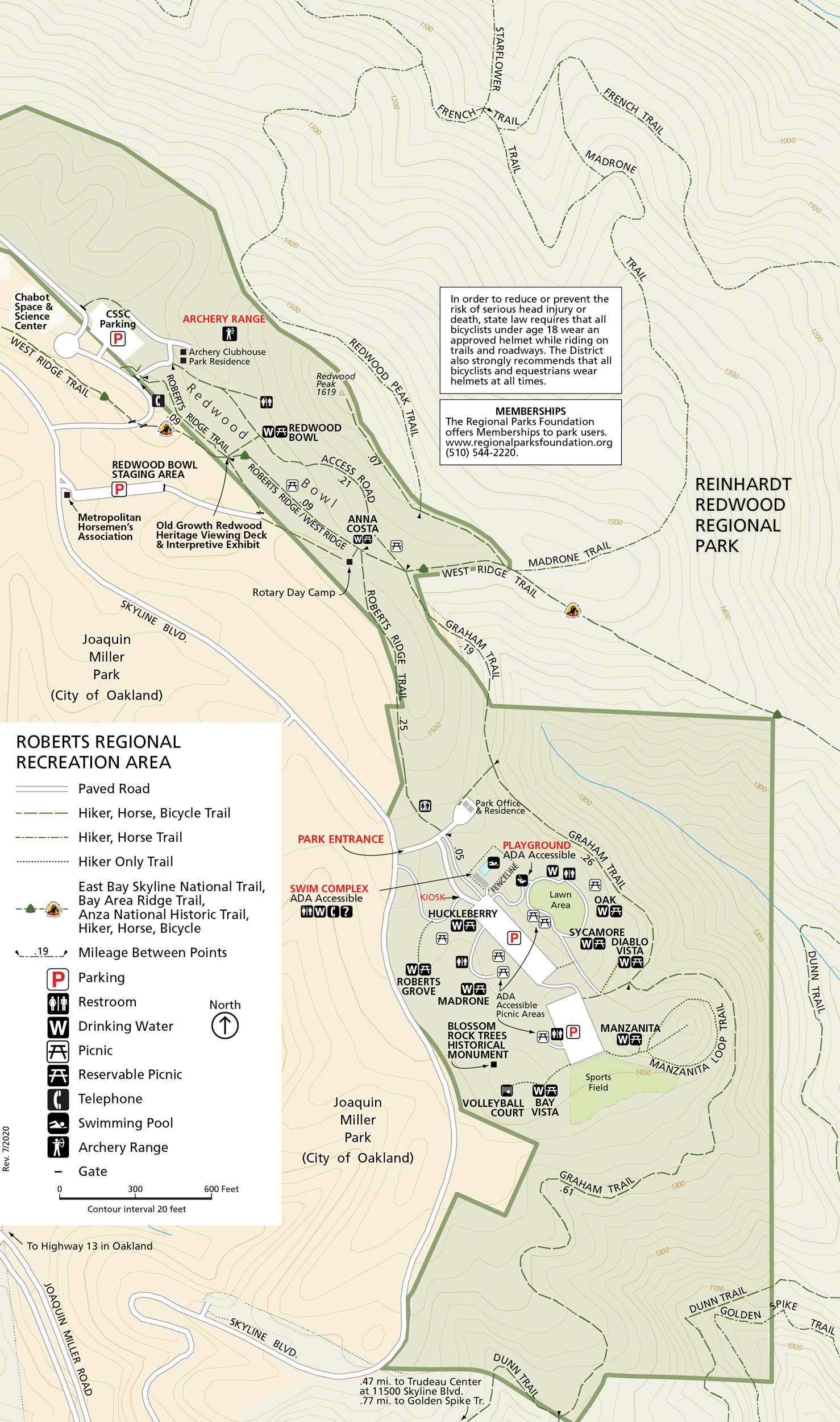 Map of Roberts Regional Recreation Area