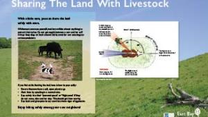 Sharing the land with livestock interpretive panel