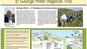 George Miller Regional Trail interpretive panel