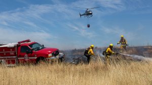 Firefighters at Point Pinole in June 2019 by Cali Godley