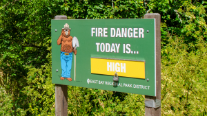 High Fire Danger Sign
