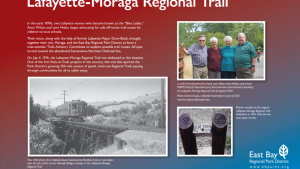 Lafayette Moraga Regional Trail interpretive panel