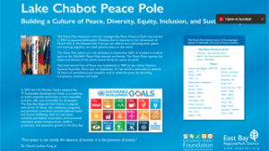 UN Peace pole at Lake Chabot