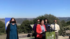 Assembly Member Bauer Kahan at Inspiration Point press event 