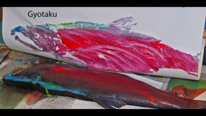 Gyotaku fish print