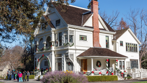 Patterson House with Christmas Decorations