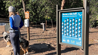 Bike Bell Kiosks Promote Safety on the Trails