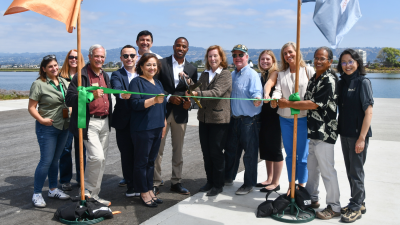 Ribbon Cutting at Doolittle Drive Bay Trail Project in Oakland