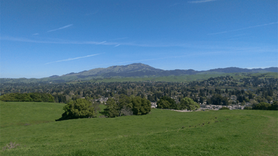 Mount Diablo seen from the Elworthy property