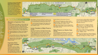 Skyline National Trail map brochure