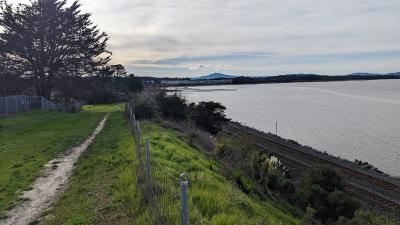 Looking towards Point Pinole from proposed San Francisco Bay Trail extension
