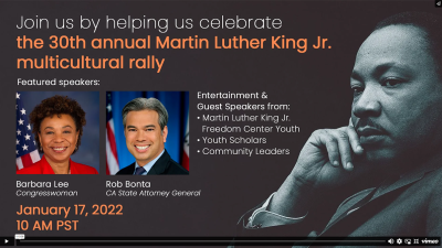 Virtual Celebration of the Legacy of Dr. Martin Luther King Jr. Jan 17 2022