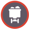 mine cart map marker for black diamond mines