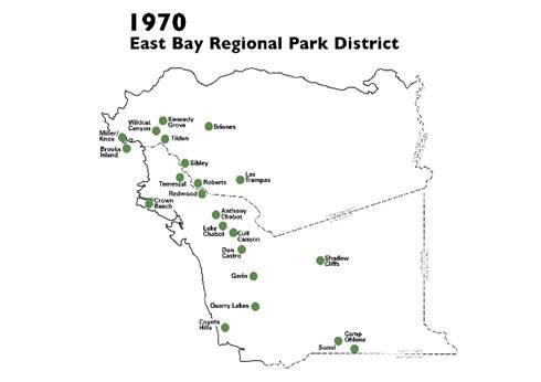 map of Park District in 1970
