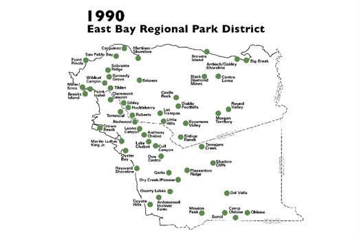 map of Park District in 1990
