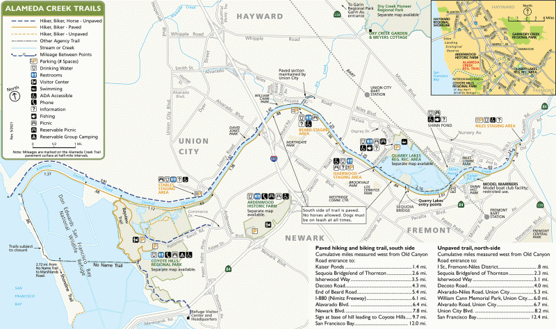 Alameda Creek Trails Map