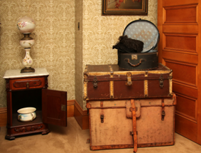 Travel cases in the Patterson House