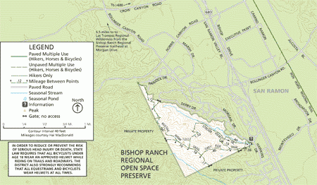 Bishop Ranch map