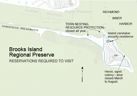 Brooks Island Trailmap