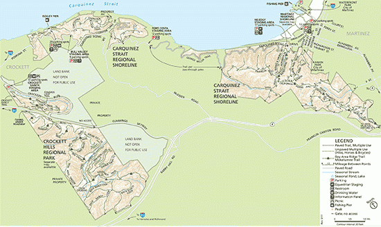 Carquinez Strait map
