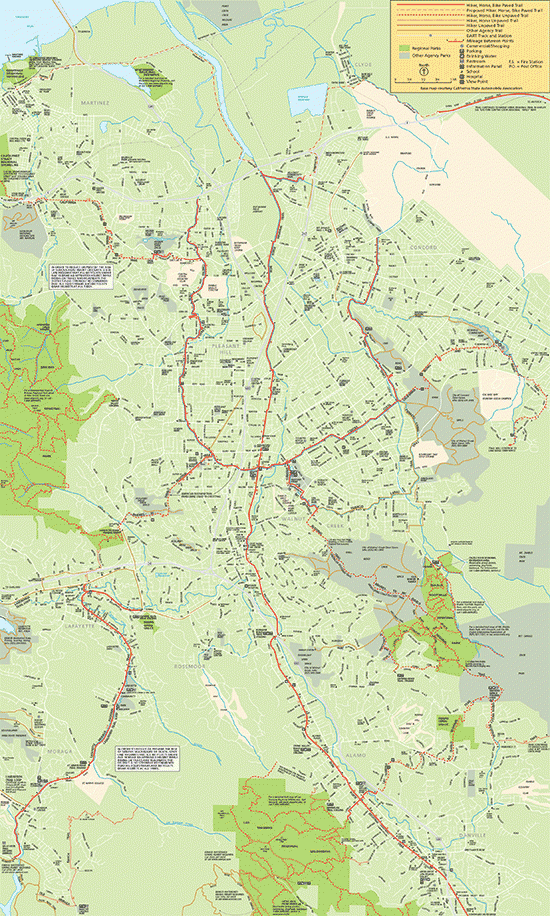 Central Contra Costa County Map