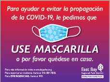 Covid wear a mask use mascarilla flyer Spanish