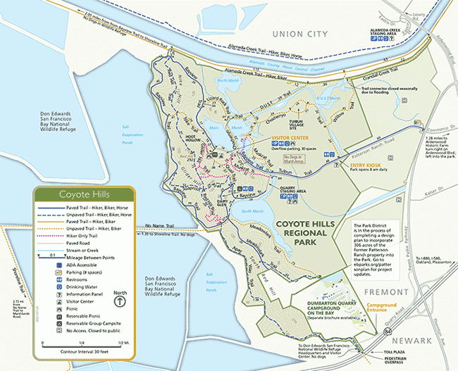 Coyote Hills map