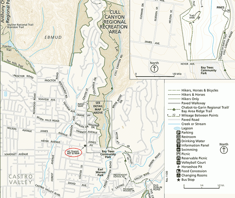 Cull Canyon map
