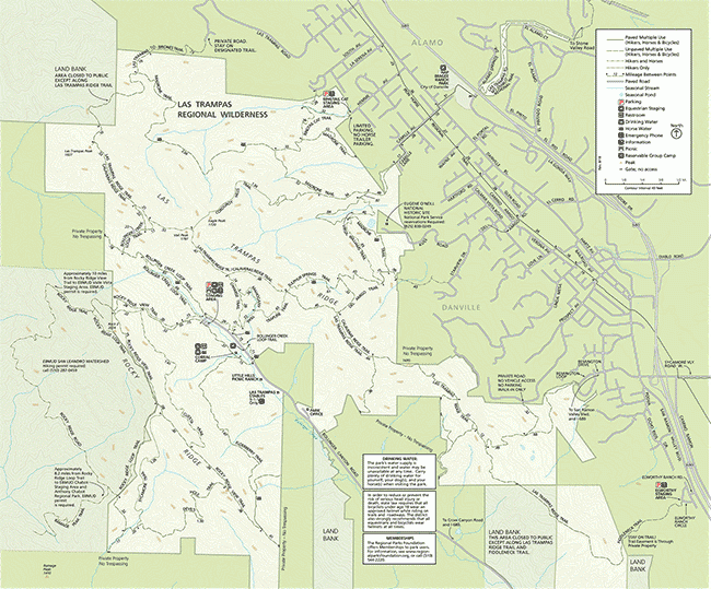Las Trampas map