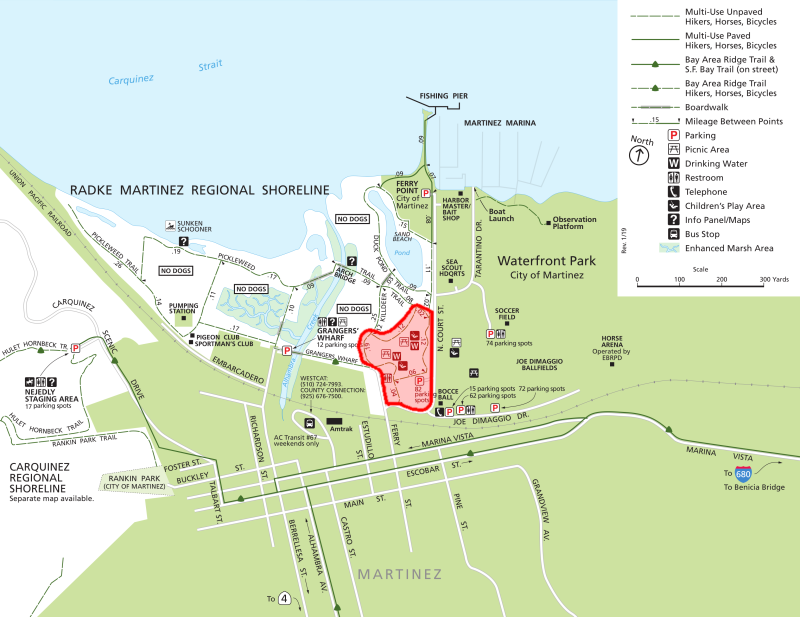Map of Radke Martinez Regional Shoreline with closure