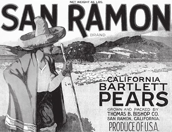 Bishop Ranch Pear Label