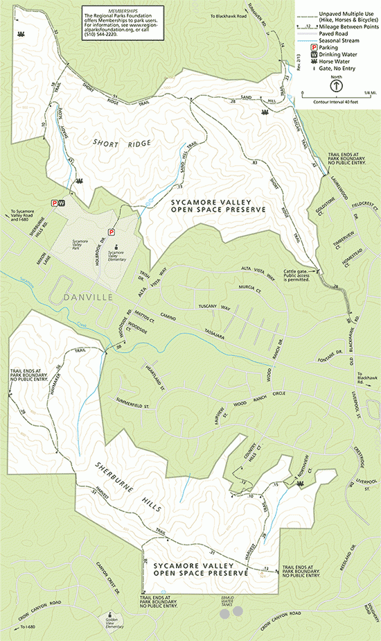 Sycamore Valley map