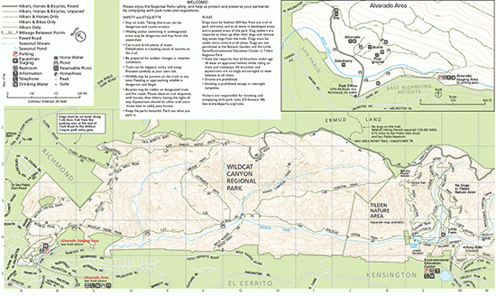 Wildcat Canyon map
