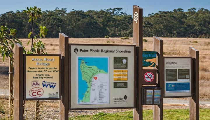 Point Pinole Regional Shoreline signs