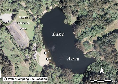 Aerial photo of Lake Anza