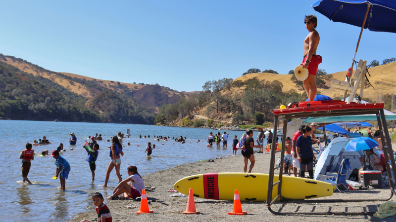 Lifeguard at Del Valle East Beach