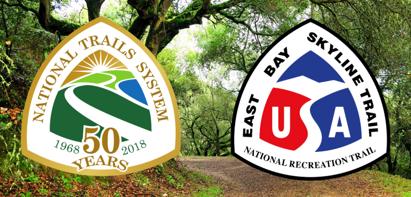 Regional Trails System and East Bay Skyline National Recreation Trail logos