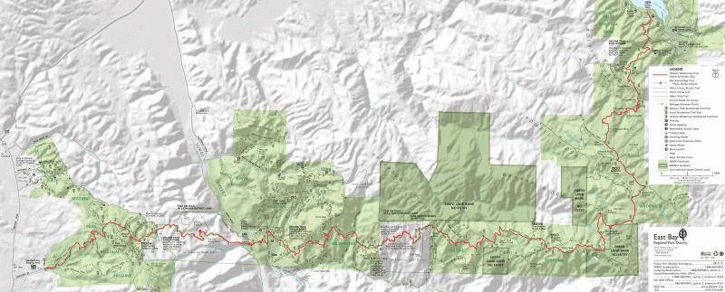 Ohlone Wilderness Trail Map