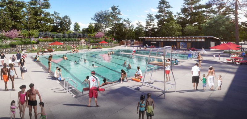 Render of the future Roberts Pool