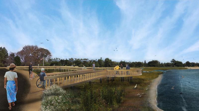 McKay Master Plan - tidal marsh and boardwalk